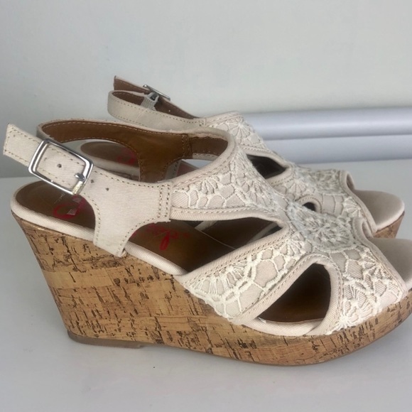 Beautiful EUC Women’s Jellypop Lisbon Wedge Sandals Size 10M - Picture 2 of 10